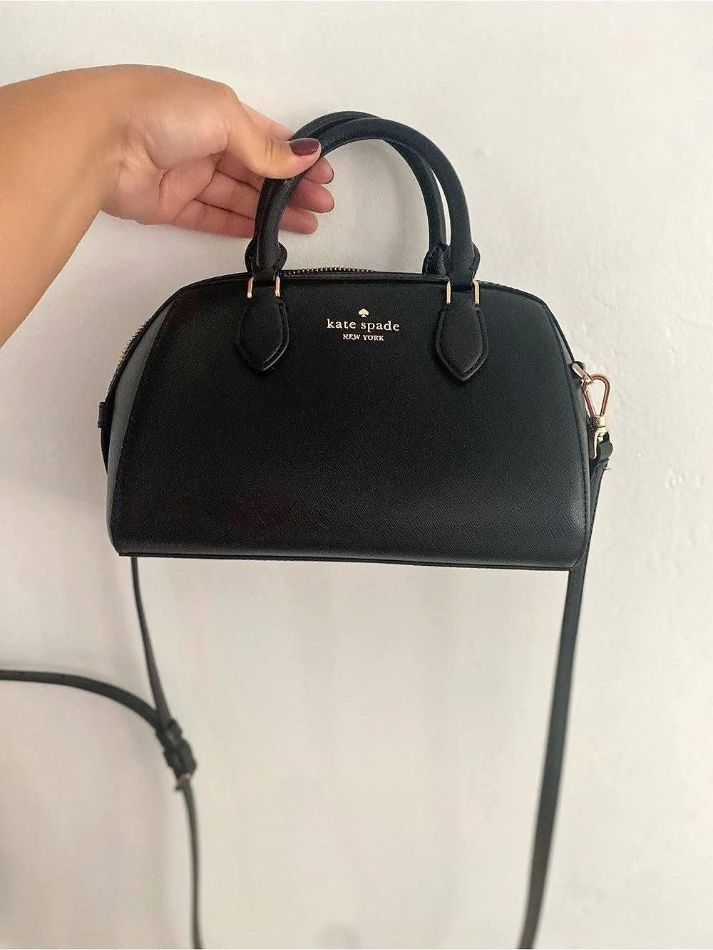 Kate Spade Black Satchel Gold-Tone Hardware